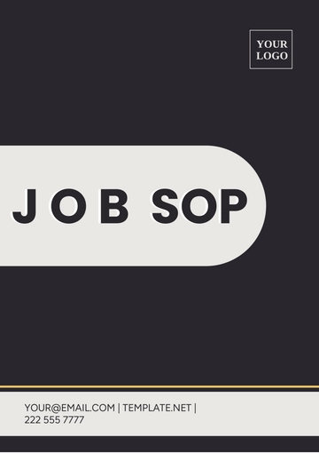 Free Job SOP Template to Edit Online