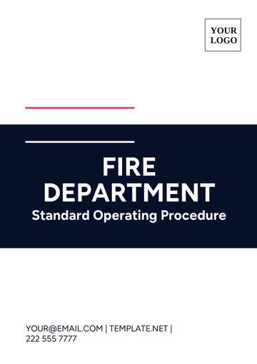 Free Fire Department SOP Template to Edit Online