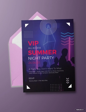 VIP Party Invitation Template