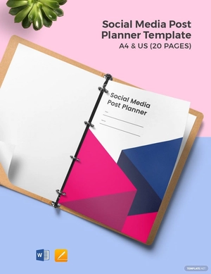 Social Media Post Planner Template