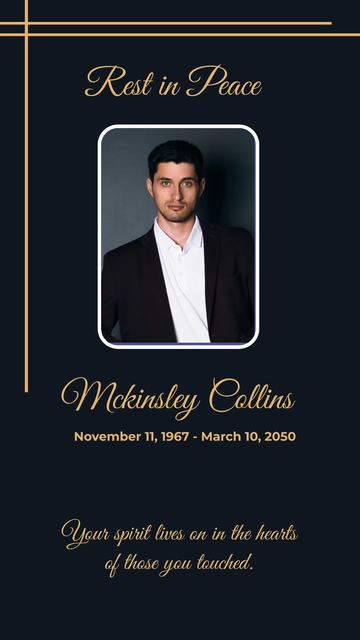 Free Rest In Peace Condolence Instagram Post Template to Edit Online