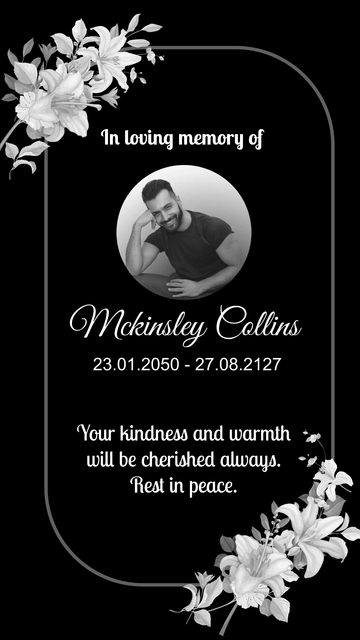 Free In Loving Memory Condolence Instagram Post Template to Edit Online