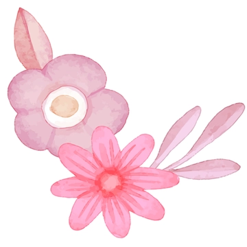 Free Pretty Watercolor Flower Clipart to Edit Online