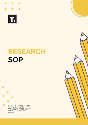 Free Research SOP Template to Edit Online