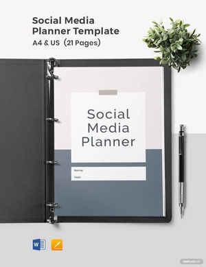Weekly Social Media Planner Template