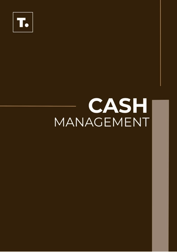 Free Cash Management SOP Template to Edit Online