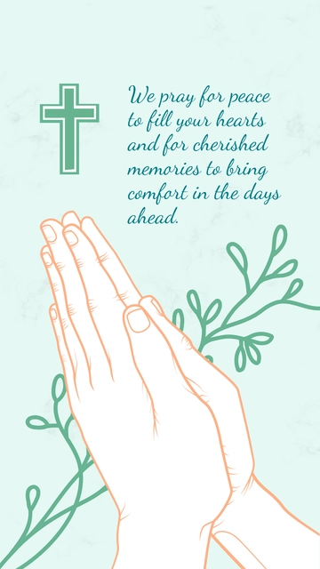Free Condolence Prayer Message Template to Edit Online