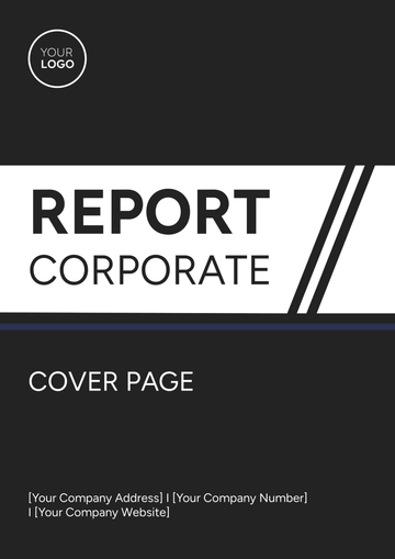 Free Report Corporate Cover Page Template to Edit Online