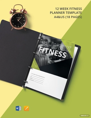 12 Week Fitness Planner Template