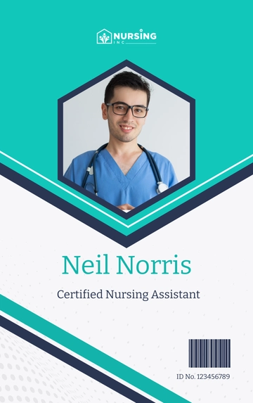Free Certified Nursing Assistant ID Card Template to Edit Online