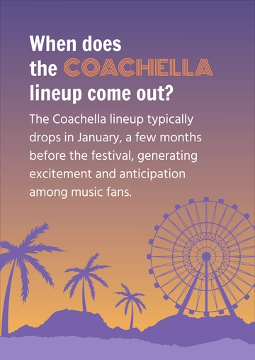 Free When does coachella lineup come out Template to Edit Online