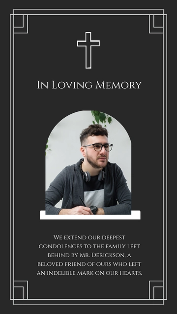 Free Condolence Flyer Template to Edit Online