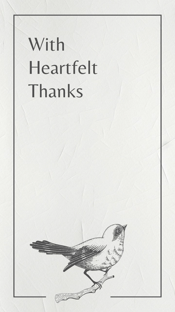 Free Condolence Thank You Card Template to Edit Online