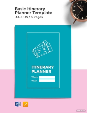 Basic Itinerary Planner Template
