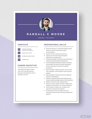 General Engineer Resume