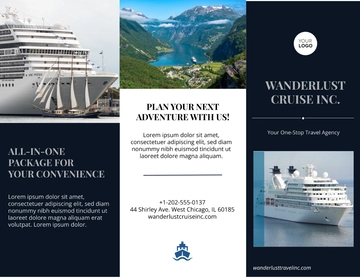 Free Cruise Travel Brochure to Edit Online