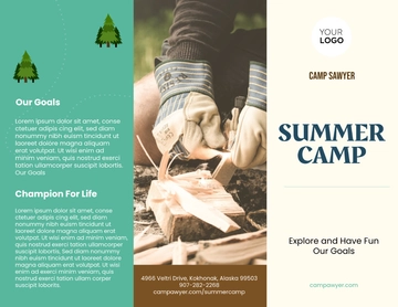 Free Summer Camp Brochure to Edit Online
