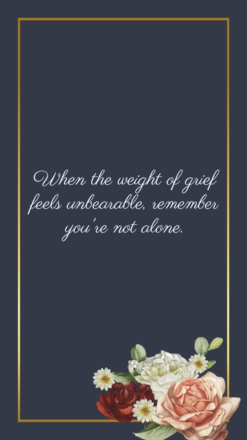Free My Grief is Unbearable Template to Edit Online
