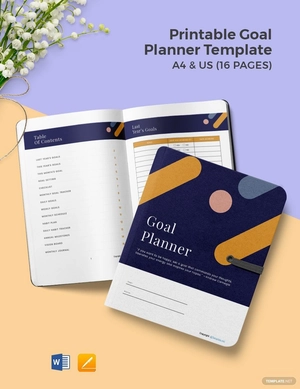 Printable Goal Planner Template