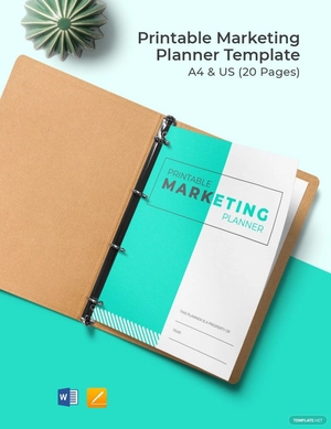 Printable Marketing Planner Template