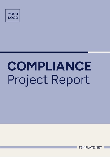 Free Compliance Project Report Template to Edit Online