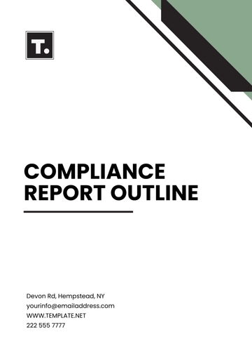 Free Compliance Report Outline Template to Edit Online