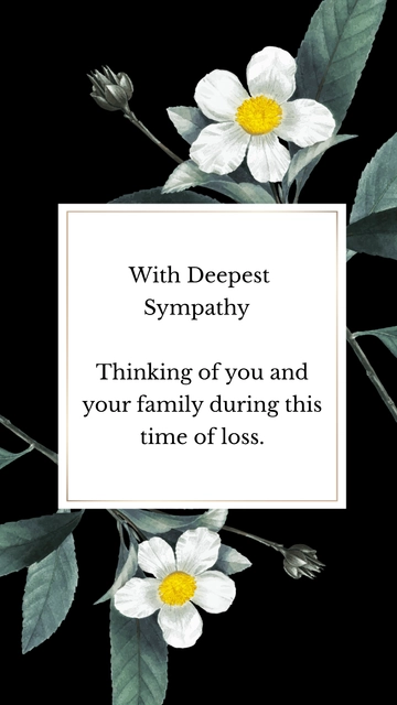 Free Sympathy Cards for Any Loss Template to Edit Online