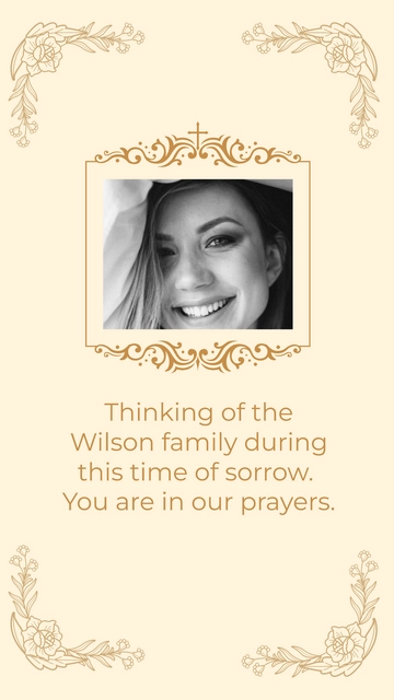 Free Condolence Greetings For Death  to Edit Online