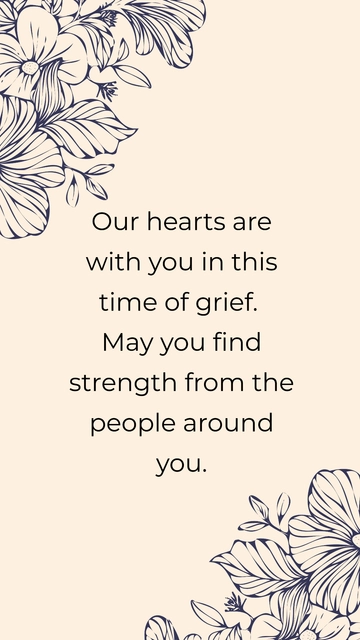 Free Grief Condolence Message  to Edit Online
