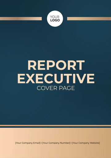 Free Report Executive Cover Page Template to Edit Online