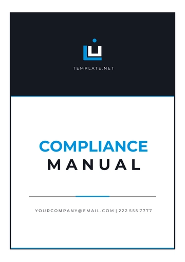 Free Compliance Manual Template to Edit Online