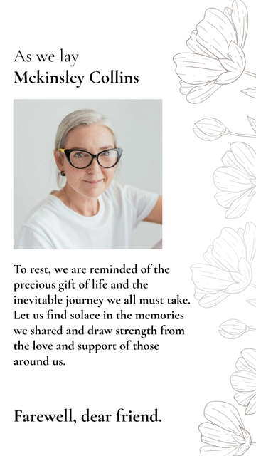 Free Burial Condolence Message Template to Edit Online