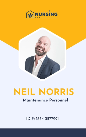 Free Maintenance Personnel ID Card Template to Edit Online