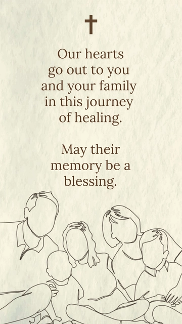 Free Memory Condolence Message Template to Edit Online