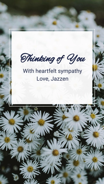Free Heartwarming Condolence Post Template to Edit Online