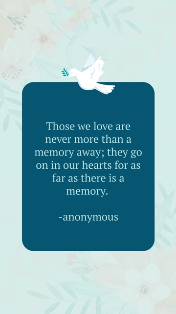 Free Condolence Message Quote Template to Edit Online