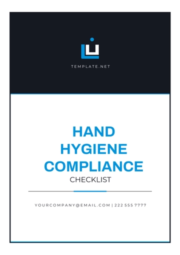 Free Hand Hygiene Compliance Checklist Template to Edit Online