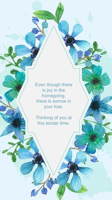 Free Sympathy Card Message Template to Edit Online