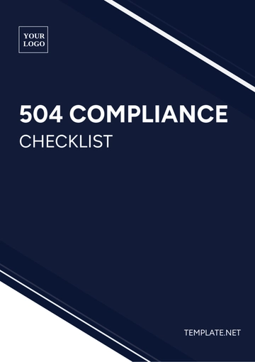 Free 504 Compliance Checklist Template to Edit Online