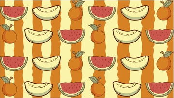 Free Vintage Fruit Pattern Background to Edit Online