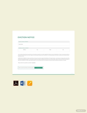 Blank Eviction Notice Template