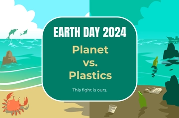 Free Earth Day Poster with Slogan Template to Edit Online