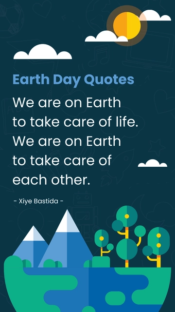 Free Earth Day Quotes for Students Template to Edit Online