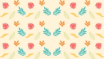 Free Colorful Leaves Pattern Background to Edit Online