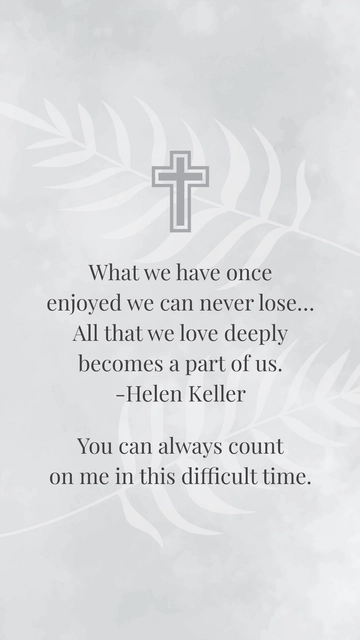 Free Condolence Quote For Loss Of Family Members Template to Edit Online