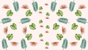 Free Plant Leaves Pattern Background to Edit Online