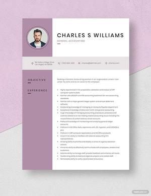 General Accounting Resume