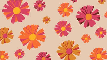 Free Retro Floral Pattern Background to Edit Online