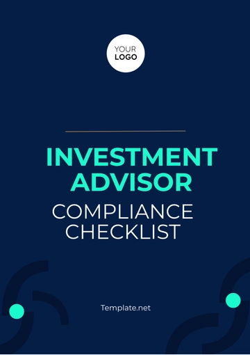 Free Investment Advisor Compliance Checklist Template to Edit Online