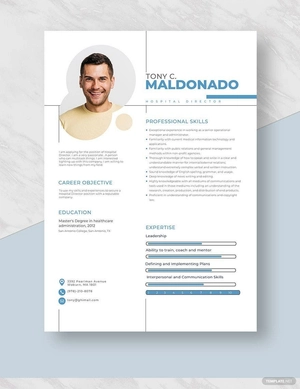 Hospital Director Resume